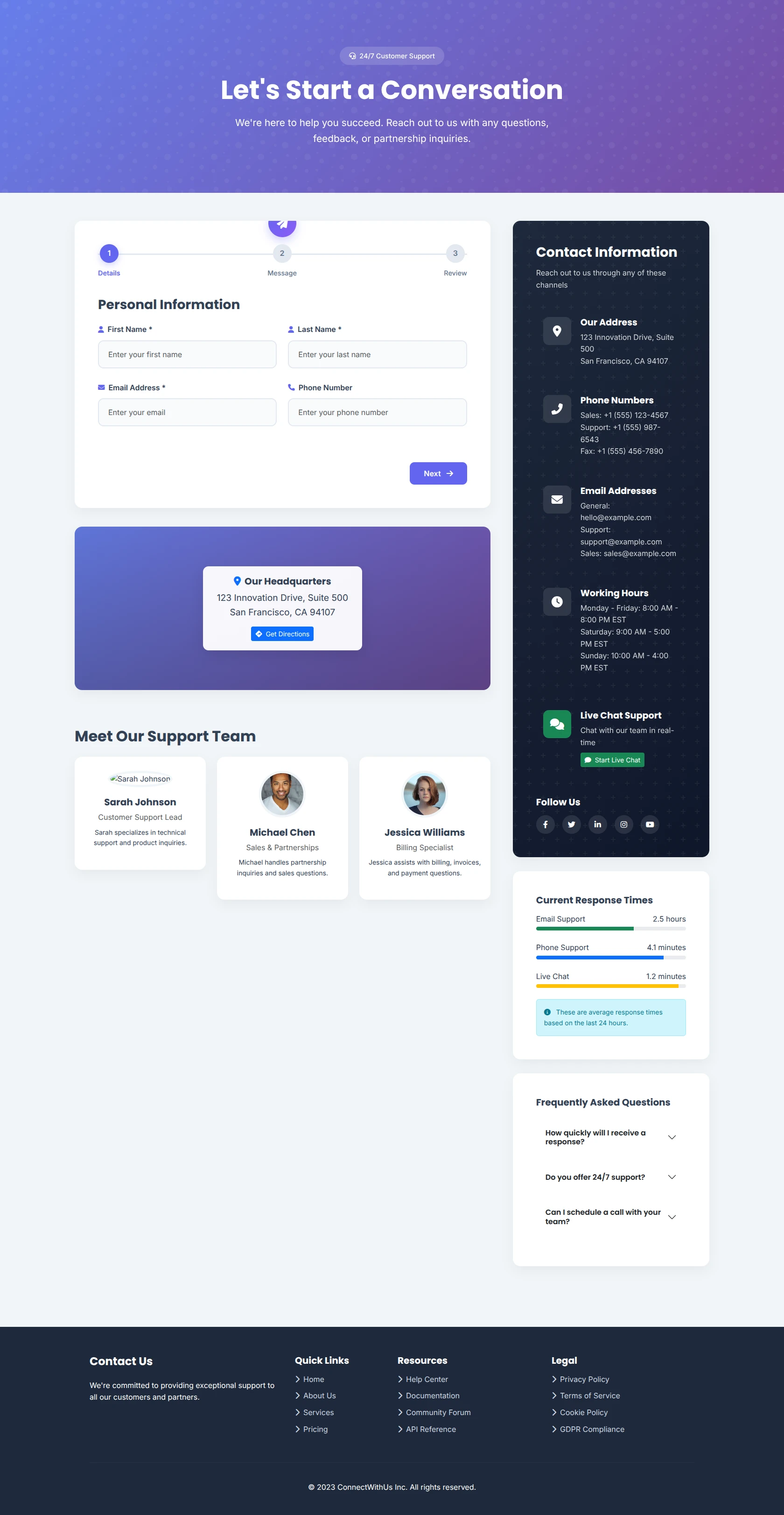 Contact Our Team - Let's Connect