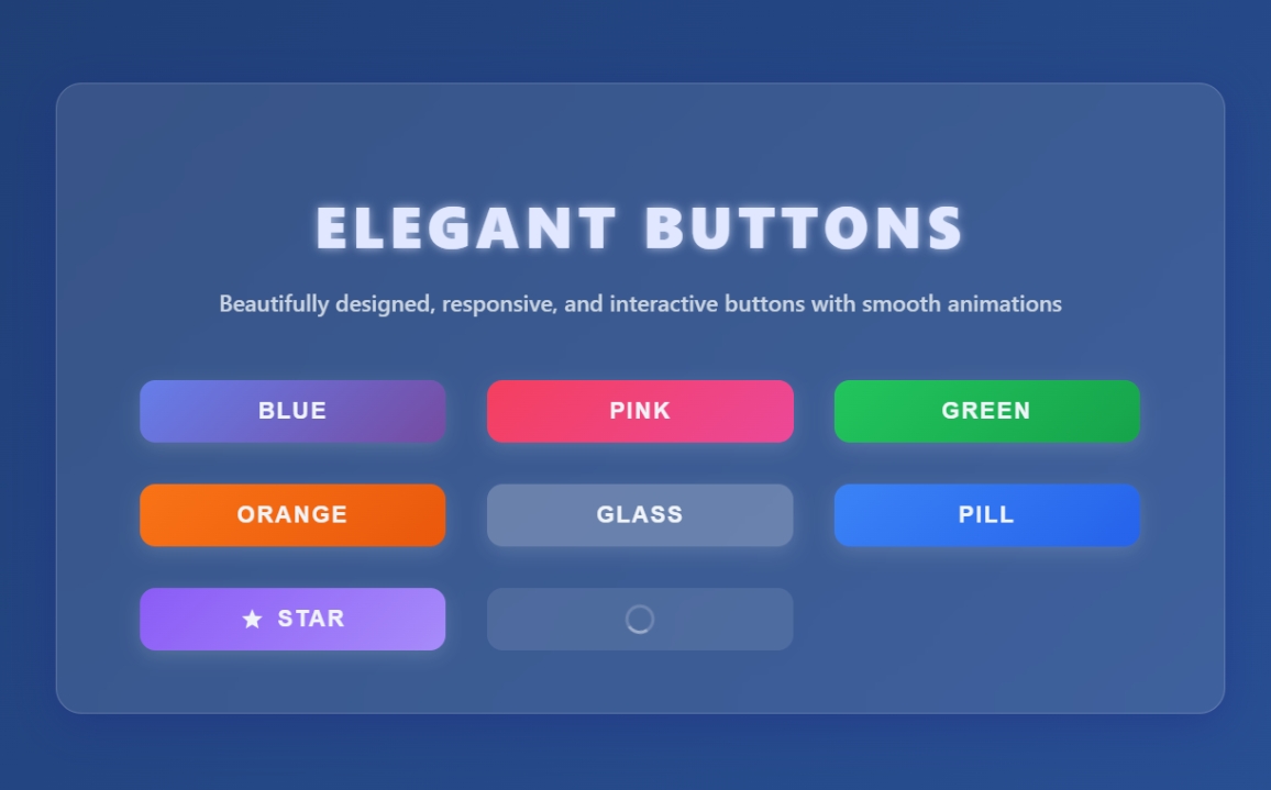 Modern Responsive well Design button